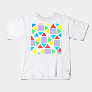 Geometric Print Pattern Kids T-Shirt